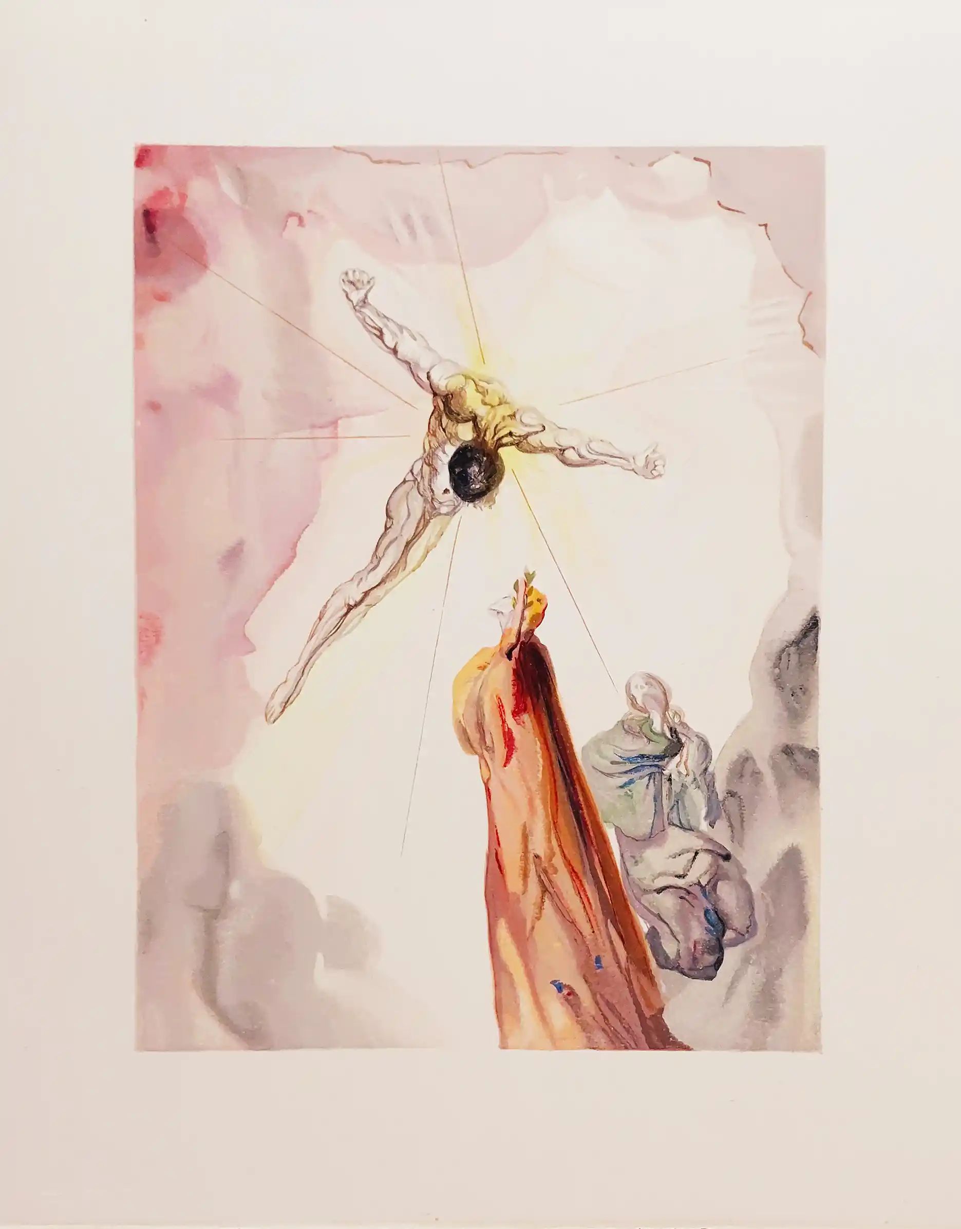Zdjęcie obrazu Krzyż Marsa, z serii Boska Komedia (Raj: Pieśń 14) - Salvador Dalí (1904 - 1989). Foksal17 - Galeria Sztuki w Warszawie.
