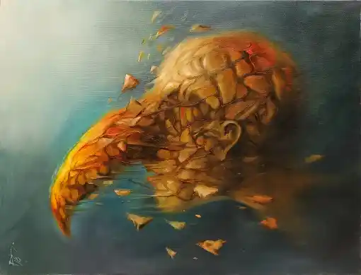Zdjęcie obrazu Joanna Kosela - a'la Beksiński - Joanna Kosela. Foksal17 - Galeria Sztuki w Warszawie.