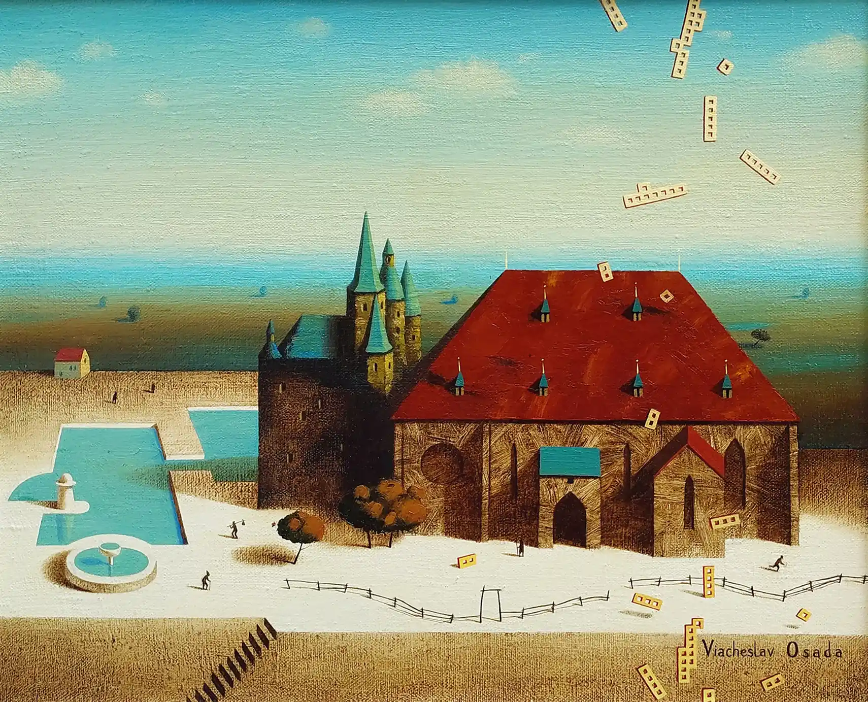 Zdjęcie obrazu Viacheslav Osada - Zamek (II) - Viacheslav Osada. Foksal17 - Galeria Sztuki w Warszawie.