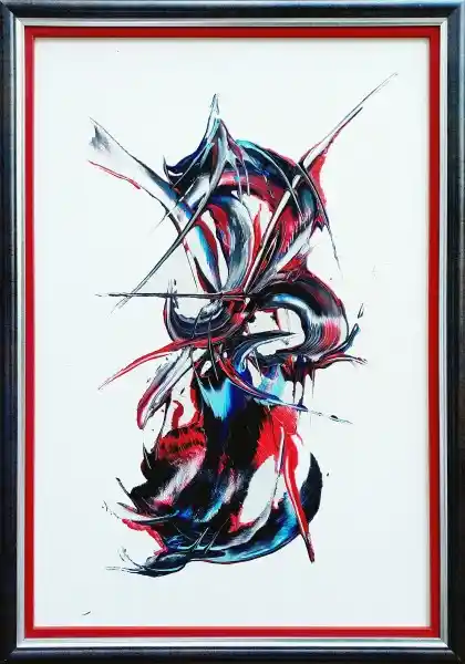 Zdjęcie obrazu JUSTINE - Graffiti II - JUSTINE. Foksal17 - Galeria Sztuki w Warszawie.