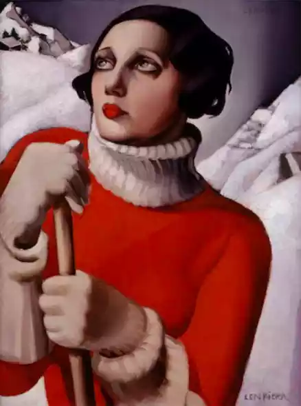 Zdjęcie obrazu Tamara Łempicka - St.Moritz - Tamara Łempicka. Foksal17 - Galeria Sztuki w Warszawie.