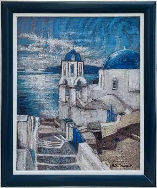 Zdjęcie obrazu Elżbieta Kamieńska-Mruszczak - Grecja - Elżbieta Kamieńska-Mruszczak. Foksal17 - Galeria Sztuki w Warszawie.