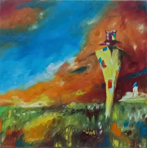 Zdjęcie obrazu Piotr Piskorz - Strach na wróble III - Piotr Piskorz. Foksal17 - Galeria Sztuki w Warszawie.