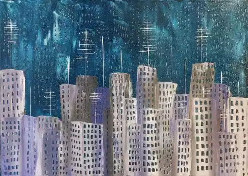 Zdjęcie obrazu Marta Tymińska - Zabudowany - Marta Tymińska. Foksal17 - Galeria Sztuki w Warszawie.