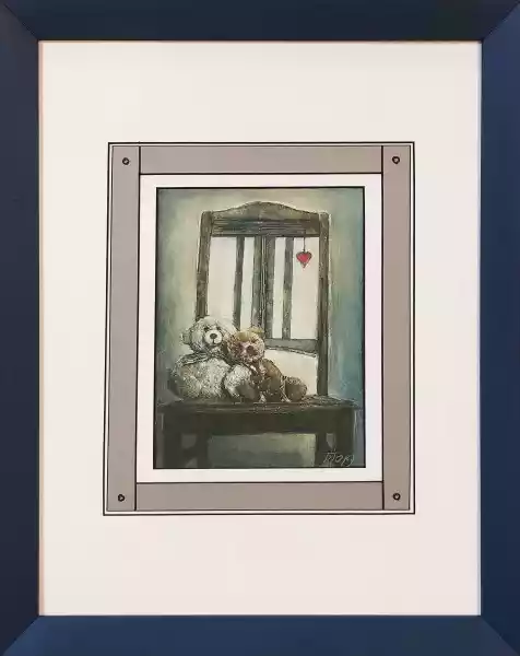 Zdjęcie obrazu Ida Perens - Zakochana para - Ida Perens. Foksal17 - Galeria Sztuki w Warszawie.