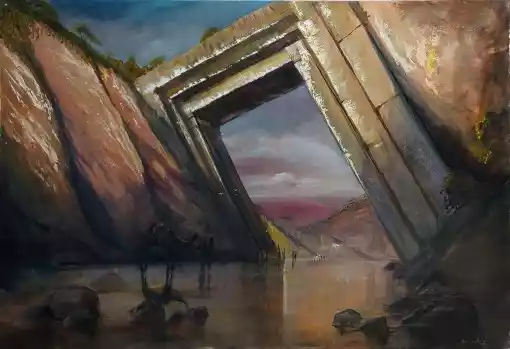 Zdjęcie obrazu Artur Sudak - Exodus - Artur Sudak. Foksal17 - Galeria Sztuki w Warszawie.