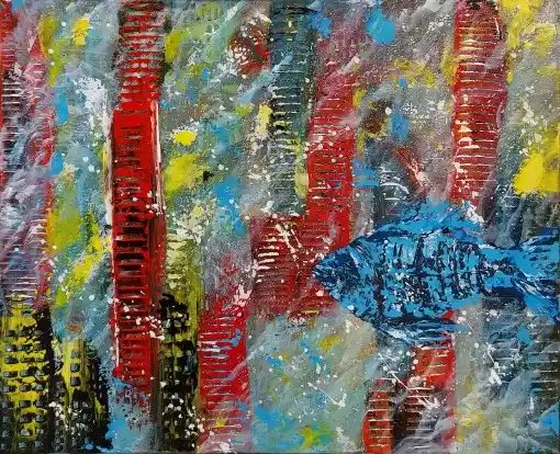 Zdjęcie obrazu Marta Tymińska - Abstrakt B - Marta Tymińska. Foksal17 - Galeria Sztuki w Warszawie.