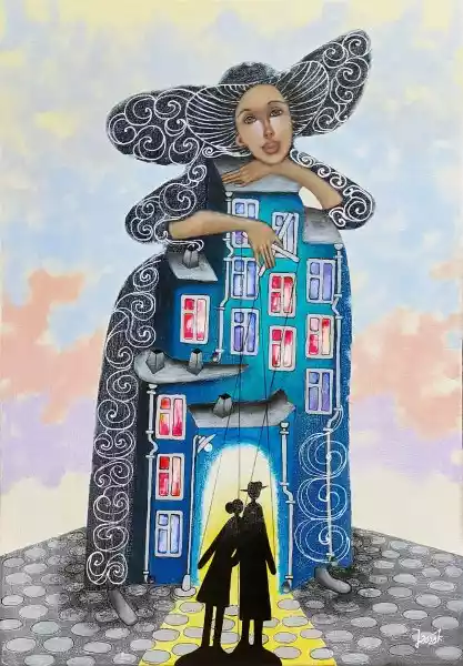 Zdjęcie obrazu Barbara Jamrozik - Wieczór - Barbara Jamrozik. Foksal17 - Galeria Sztuki w Warszawie.