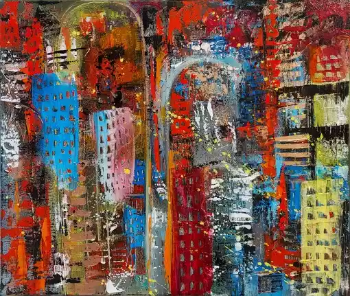 Zdjęcie obrazu Marta Tymińska - Abstrakt C - Marta Tymińska. Foksal17 - Galeria Sztuki w Warszawie.