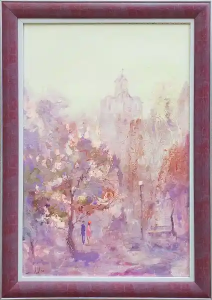 Zdjęcie obrazu Siergiey Lipavskiy - Kijowskie magnolie - . Foksal17 - Galeria Sztuki w Warszawie.
