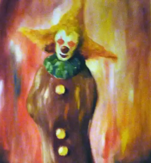 Zdjęcie obrazu Piotr Piskorz - Clown IV - . Foksal17 - Galeria Sztuki w Warszawie.