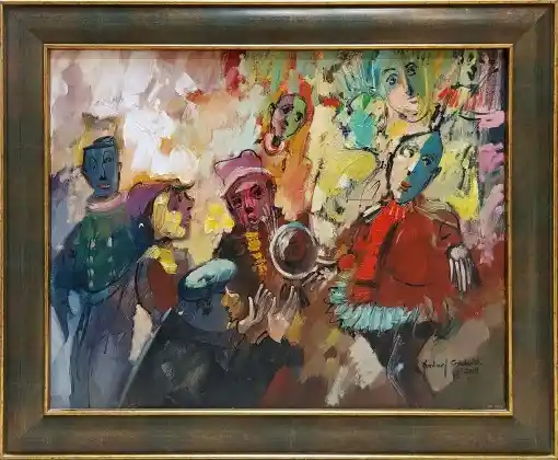 Zdjęcie obrazu Andrzej Gudański - Chłopaki z ferajny - Andrzej Gudański. Foksal17 - Galeria Sztuki w Warszawie.