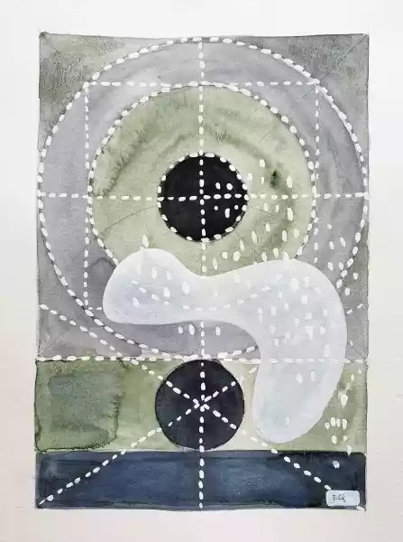 Zdjęcie obrazu Justyna Ziółkowska - Cosmic Garden 7a (cykl Malarstwo Energii) - Justyna Ziółkowska. Foksal17 - Galeria Sztuki w Warszawie.