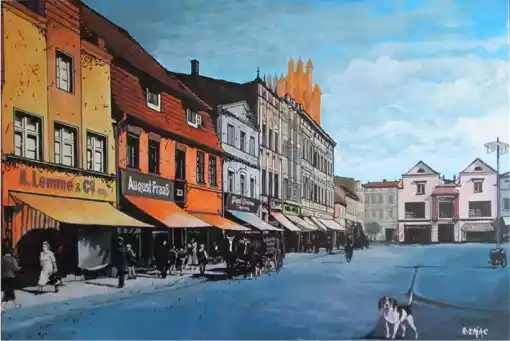 Zdjęcie obrazu Ryszard Zając - Lauenburg i. Pom. (4) - Ryszard Zając. Foksal17 - Galeria Sztuki w Warszawie.