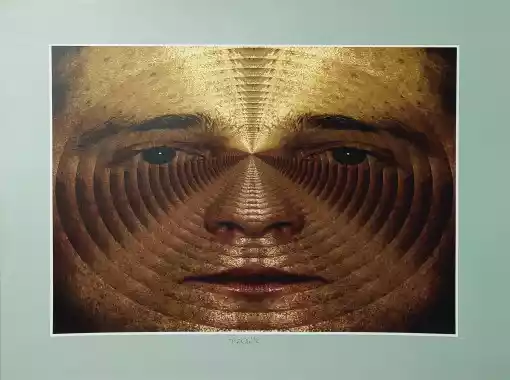 Zdjęcie obrazu Zdzisław Beksiński - Bez tytułu (sygnowana przez autora) - Zdzisław Beksiński. Foksal17 - Galeria Sztuki w Warszawie.
