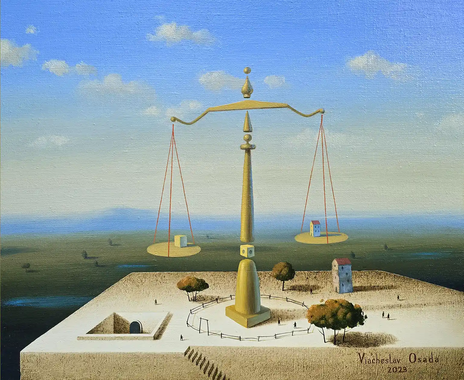 Zdjęcie obrazu Libra - Viacheslav Osada. Foksal17 - Galeria Sztuki w Warszawie.