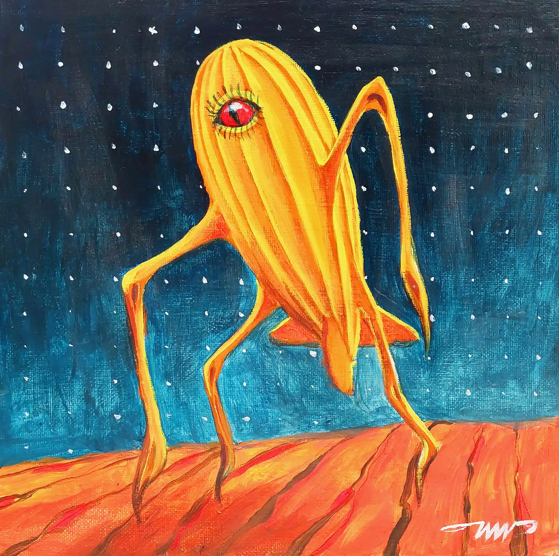 Zdjęcie obrazu Wielki Niewidzialny - Waldemar Wroński. Foksal17 - Galeria Sztuki w Warszawie.