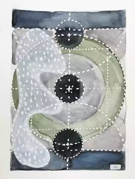 Zdjęcie obrazu Justyna Ziółkowska - Cosmic Garden 8 (cykl Malarstwo Energii) - Justyna Ziółkowska. Foksal17 - Galeria Sztuki w Warszawie.