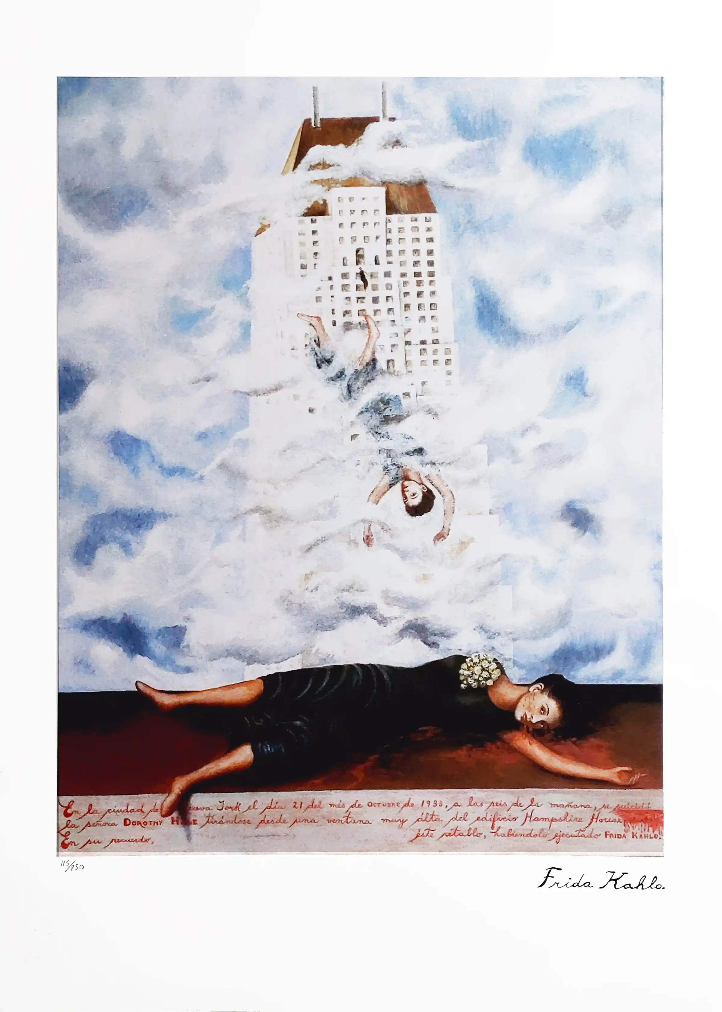 Zdjęcie obrazu Samobójstwo Dorothy Hale  - Frida Kahlo (1907 - 1954). Foksal17 - Galeria Sztuki w Warszawie.