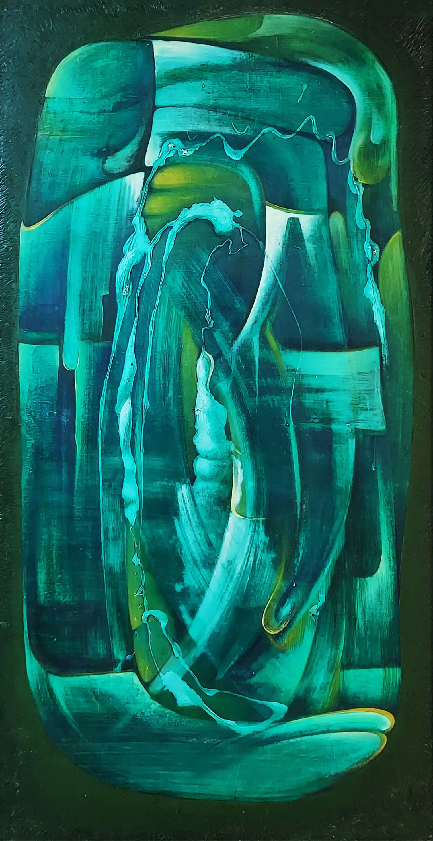 Zdjęcie obrazu Yaroslav Kachmar - Energia koloru i formy ( w ramie 136x79cm) - . Foksal17 - Galeria Sztuki w Warszawie.