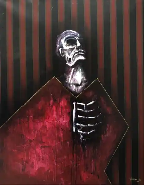 Zdjęcie obrazu Łukasz Olek - Santa Muerte - Łukasz Olek. Foksal17 - Galeria Sztuki w Warszawie.