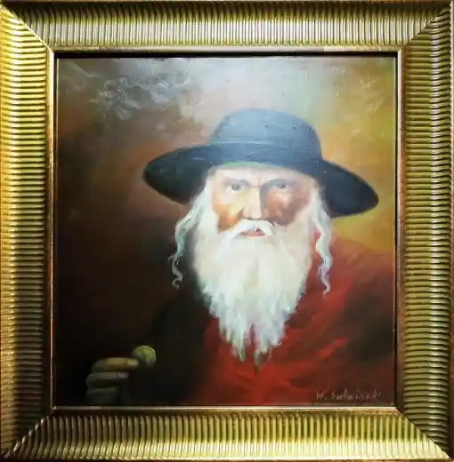 Zdjęcie obrazu W.Salwiński - Żyd - W.Salwiński. Foksal17 - Galeria Sztuki w Warszawie.