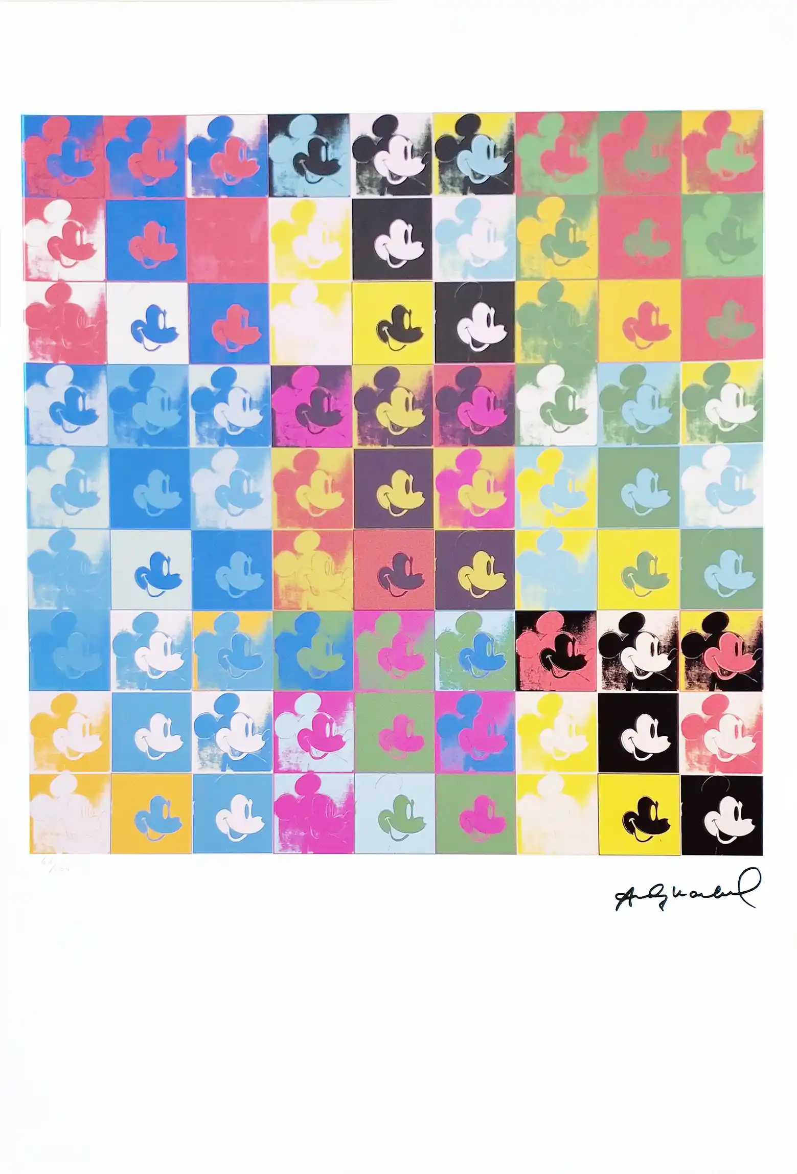 Zdjęcie obrazu Mickey Mouse  - Andy Warhol (1928 - 1987). Foksal17 - Galeria Sztuki w Warszawie.