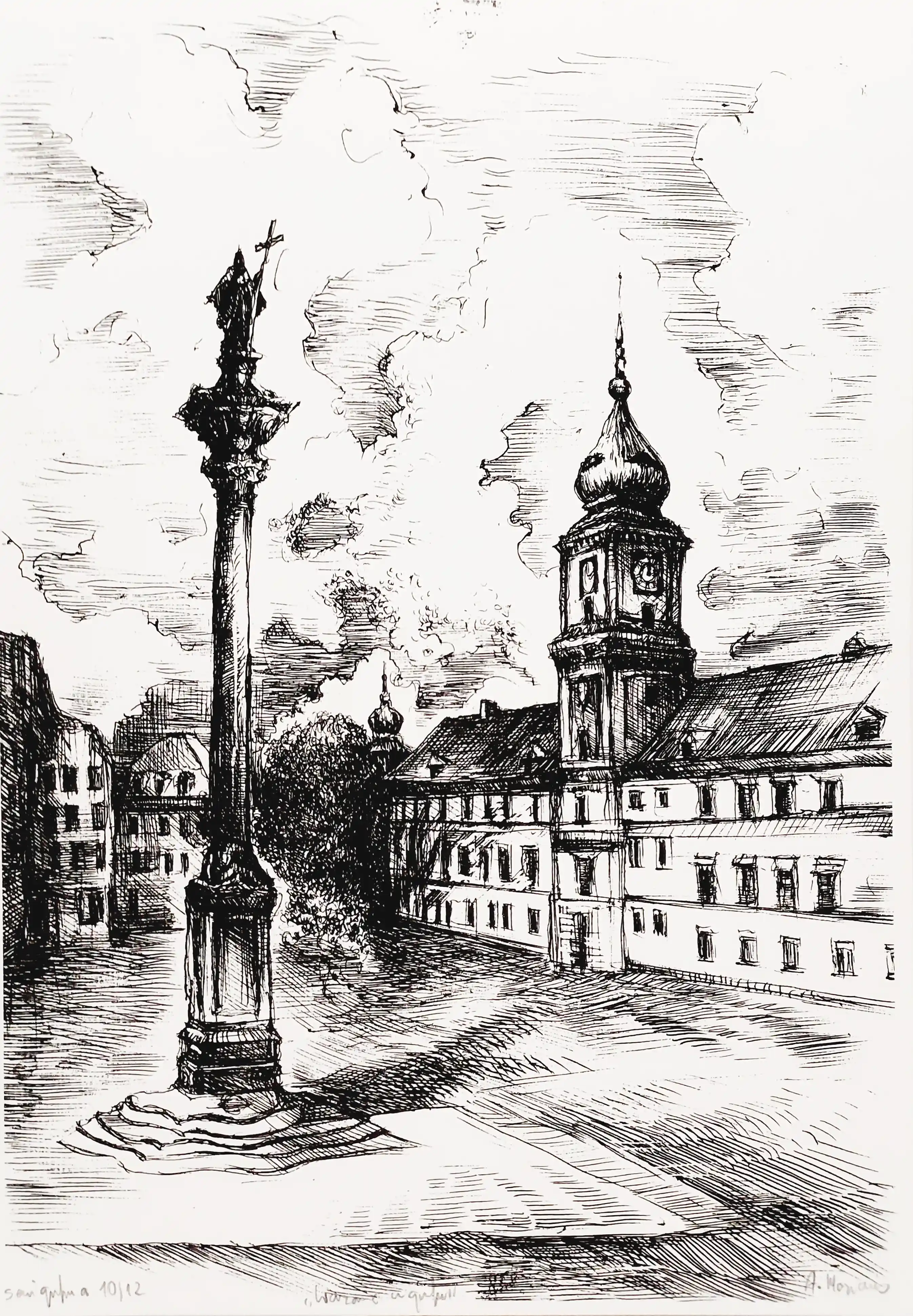 Zdjęcie obrazu Andrzej Masianis - Warszawa w grafice  - Andrzej Masianis. Foksal17 - Galeria Sztuki w Warszawie.