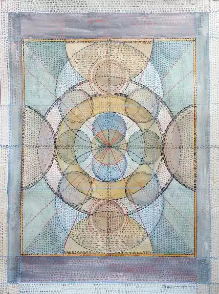 Zdjęcie obrazu Justyna Ziółkowska - Patchwork Energetyczny II (cykl Malarstwo Energii) - . Foksal17 - Galeria Sztuki w Warszawie.